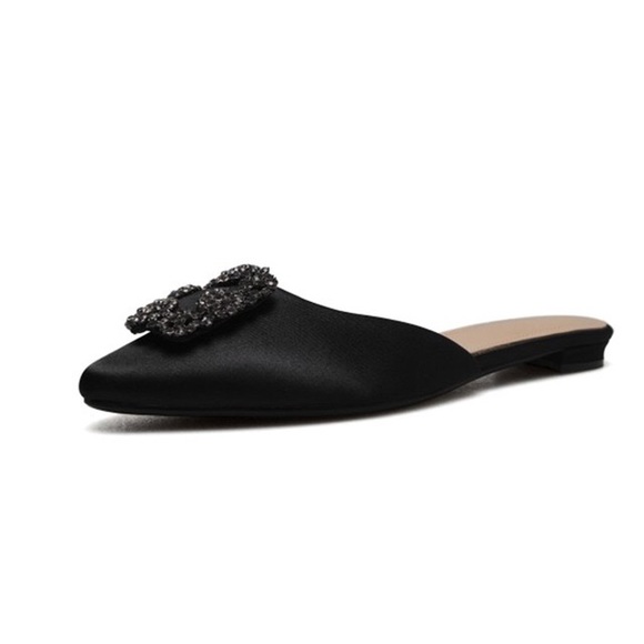 Designer Style Satin Mules - Picture 4 of 4